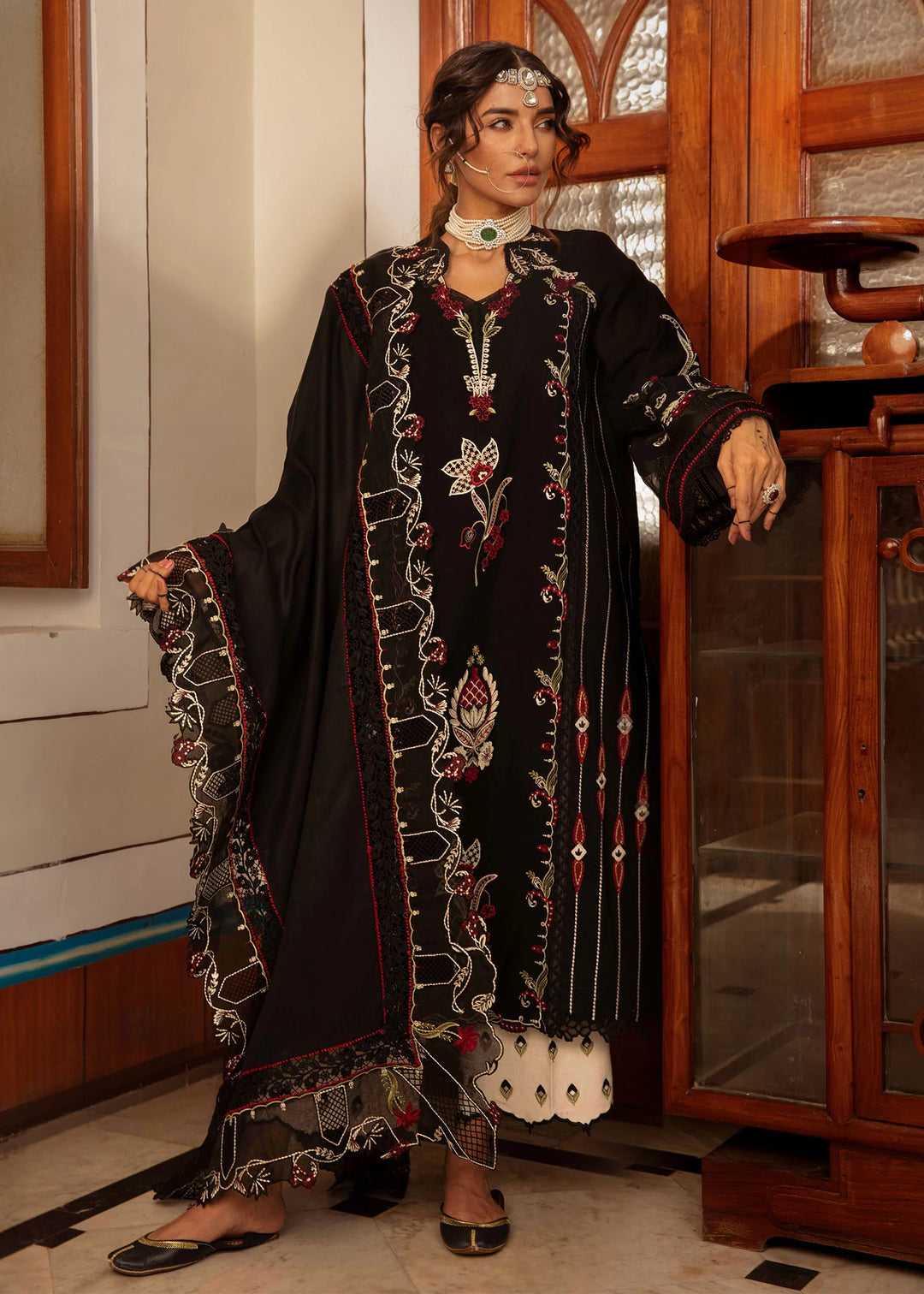 Crimson Luxury Khaddar Unstitched Collection- Meenakari