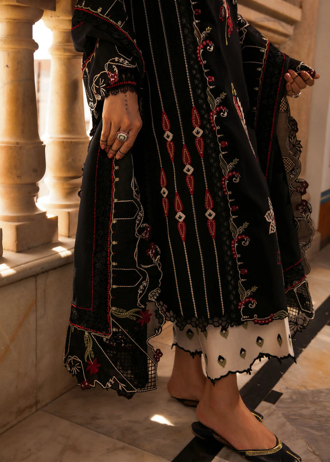 Crimson Luxury Khaddar Unstitched Collection- Meenakari