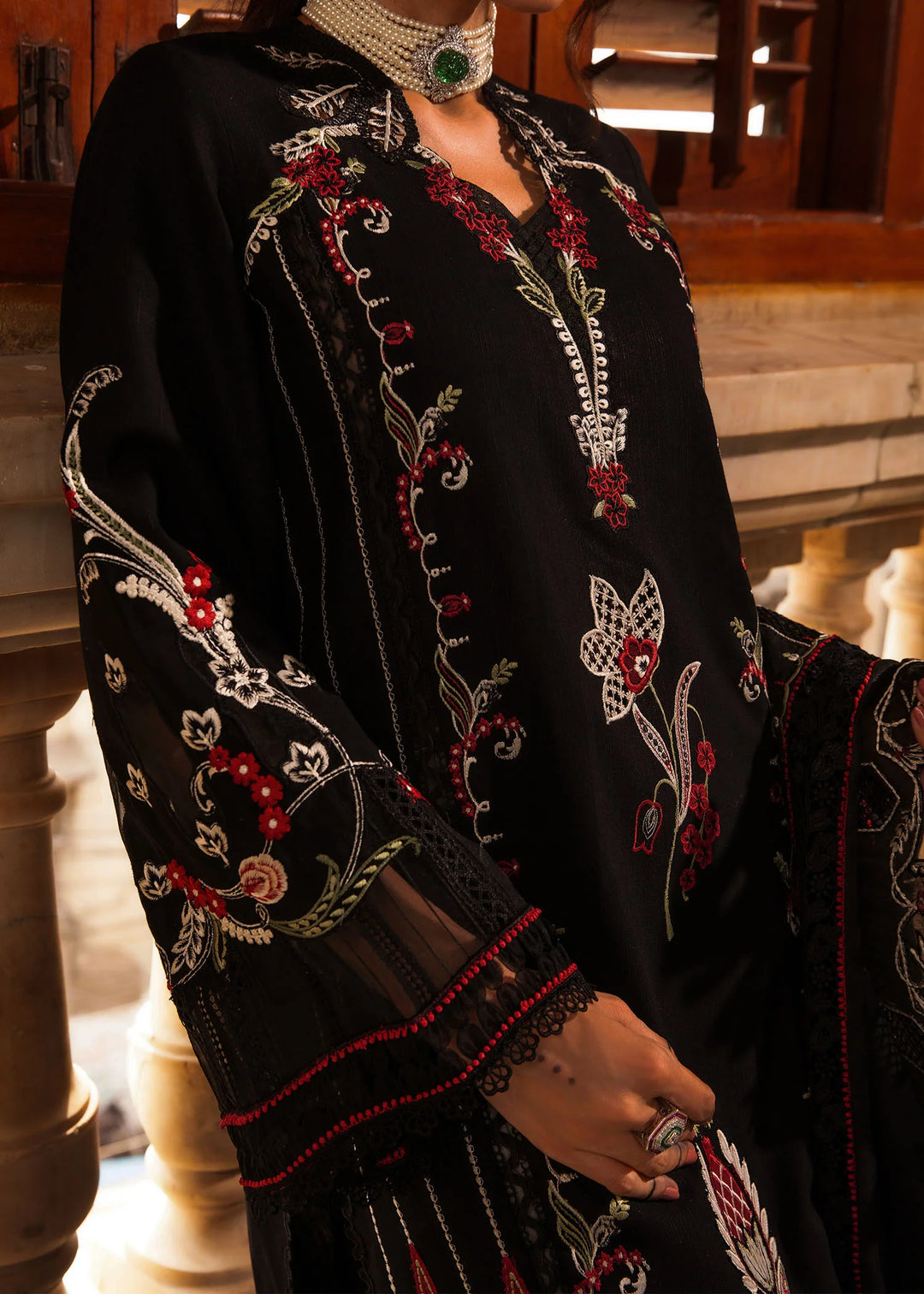 Crimson Luxury Khaddar Unstitched Collection- Meenakari