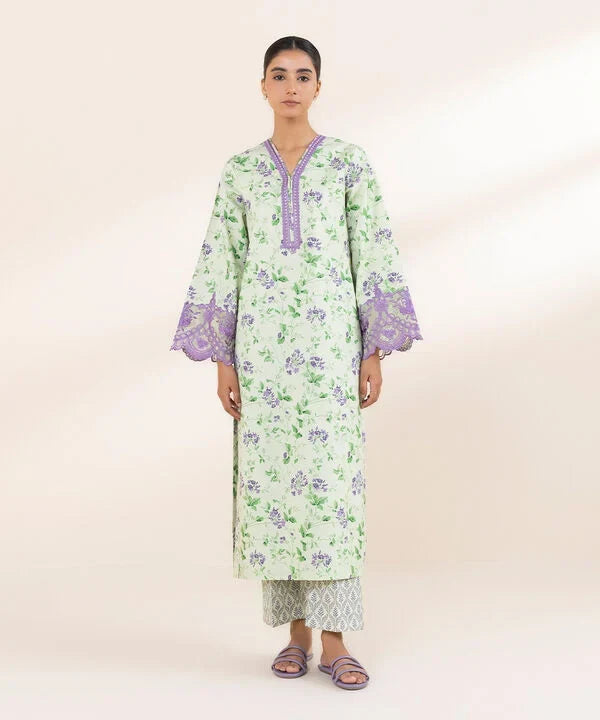Sapphire- 2 Piece - Embroidered Lawn Suit