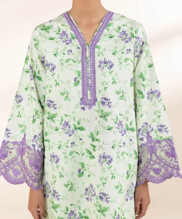 Sapphire- 2 Piece - Embroidered Lawn Suit