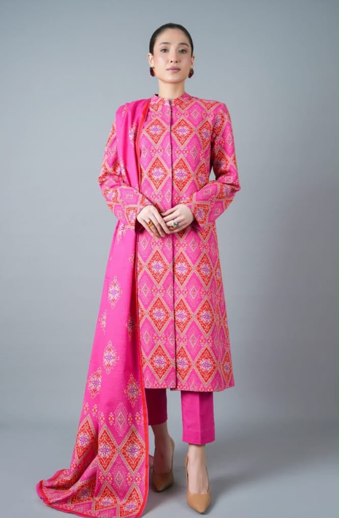 Bareeze- Khaddar Printed Embroidered- 3 Piece