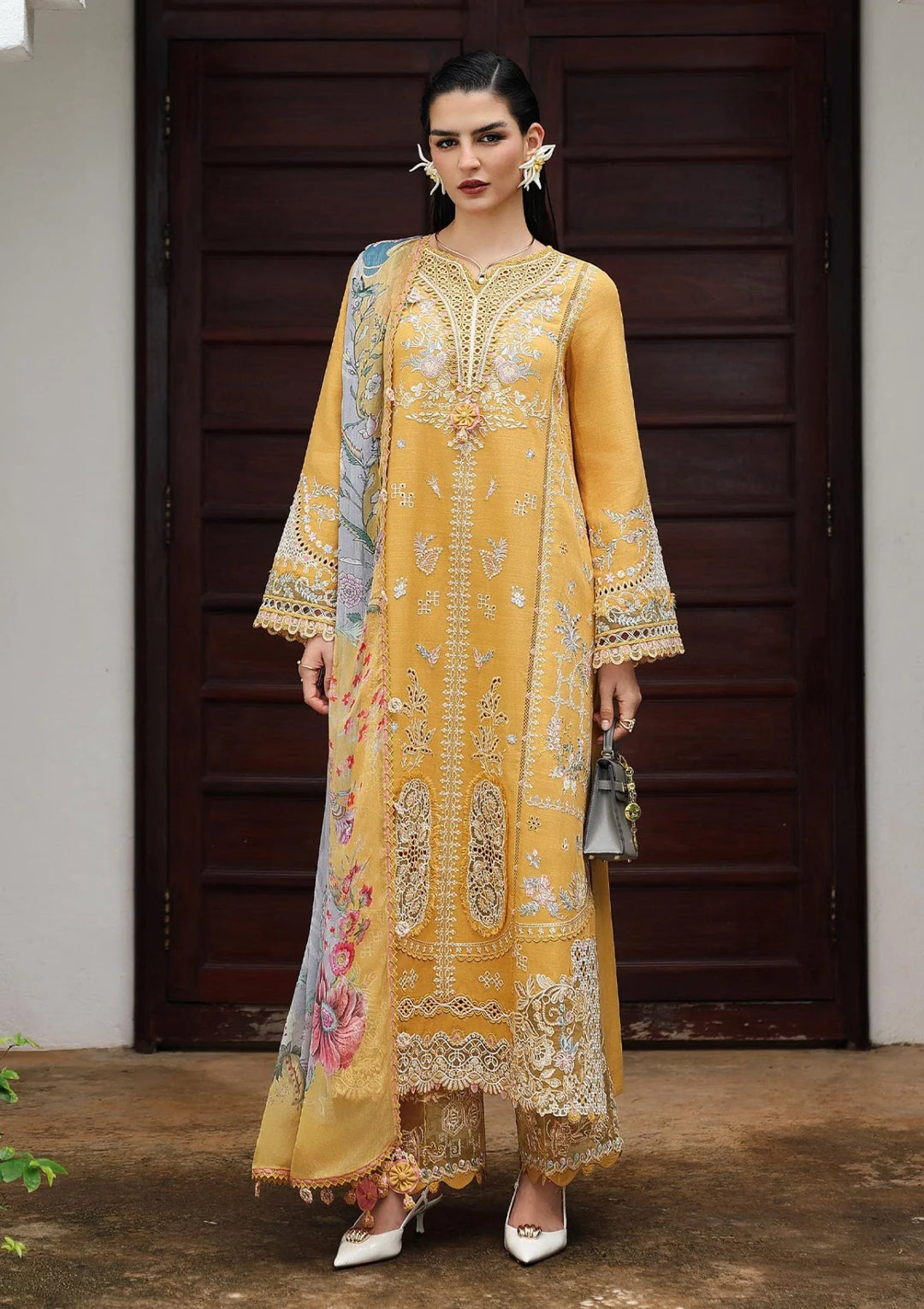 Qalamkar - Qline Luxury Linen Collection - Gleam - Unstitched
