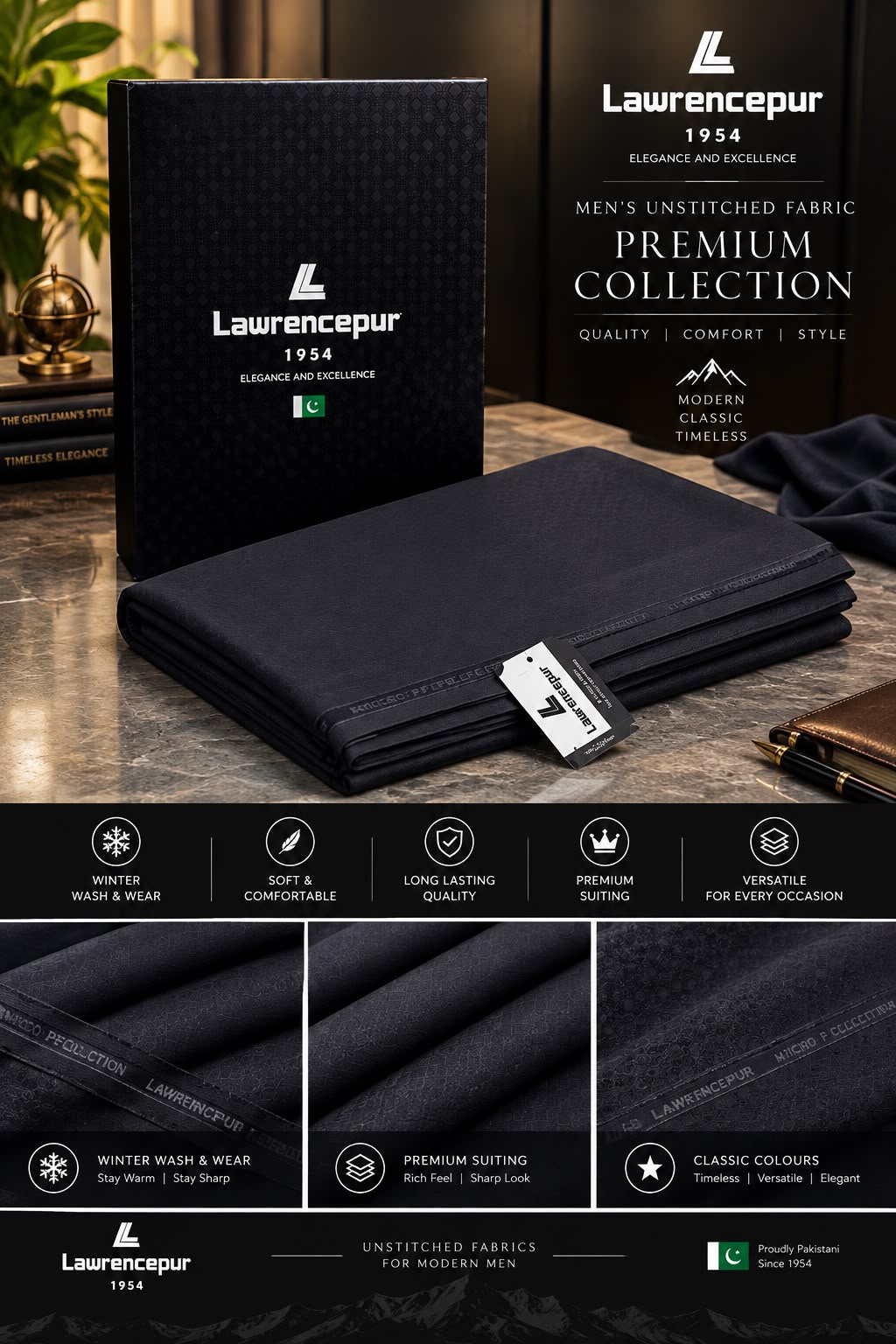 Lawrencepur Wash n Wear Unstitched