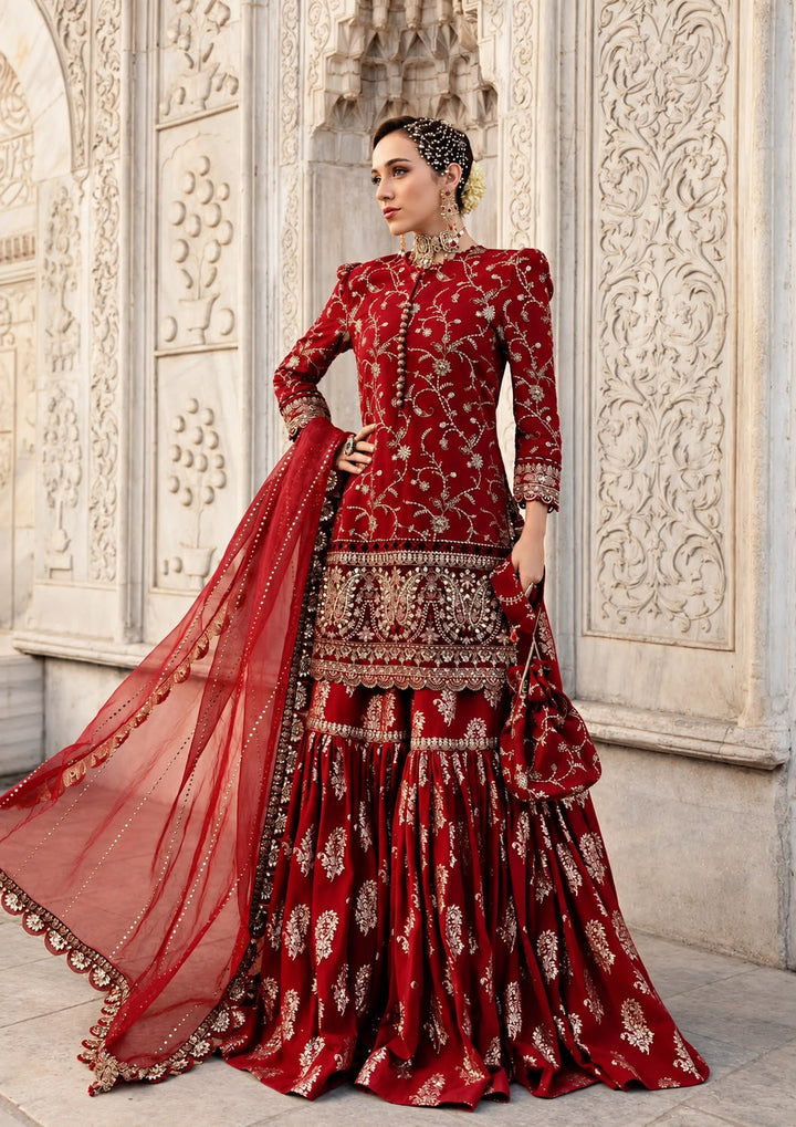 Maria B- Sateen- Embroidered Cotton Satin Unstitched 3Pc Suit