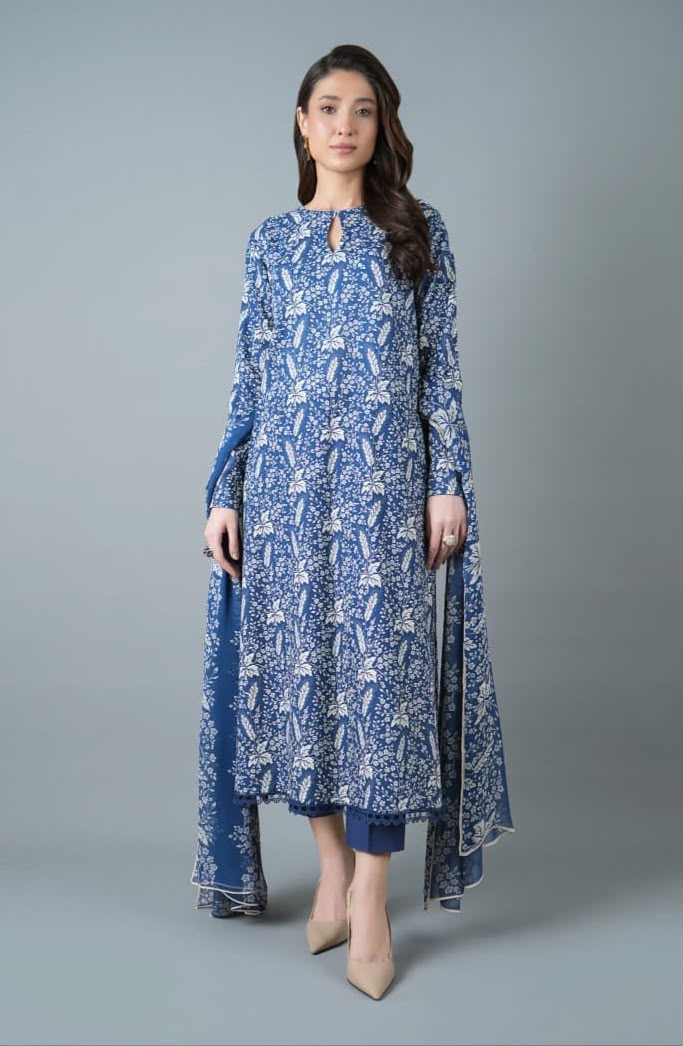 Bareeze- Khaddar Printed Embroidered- 3 Piece