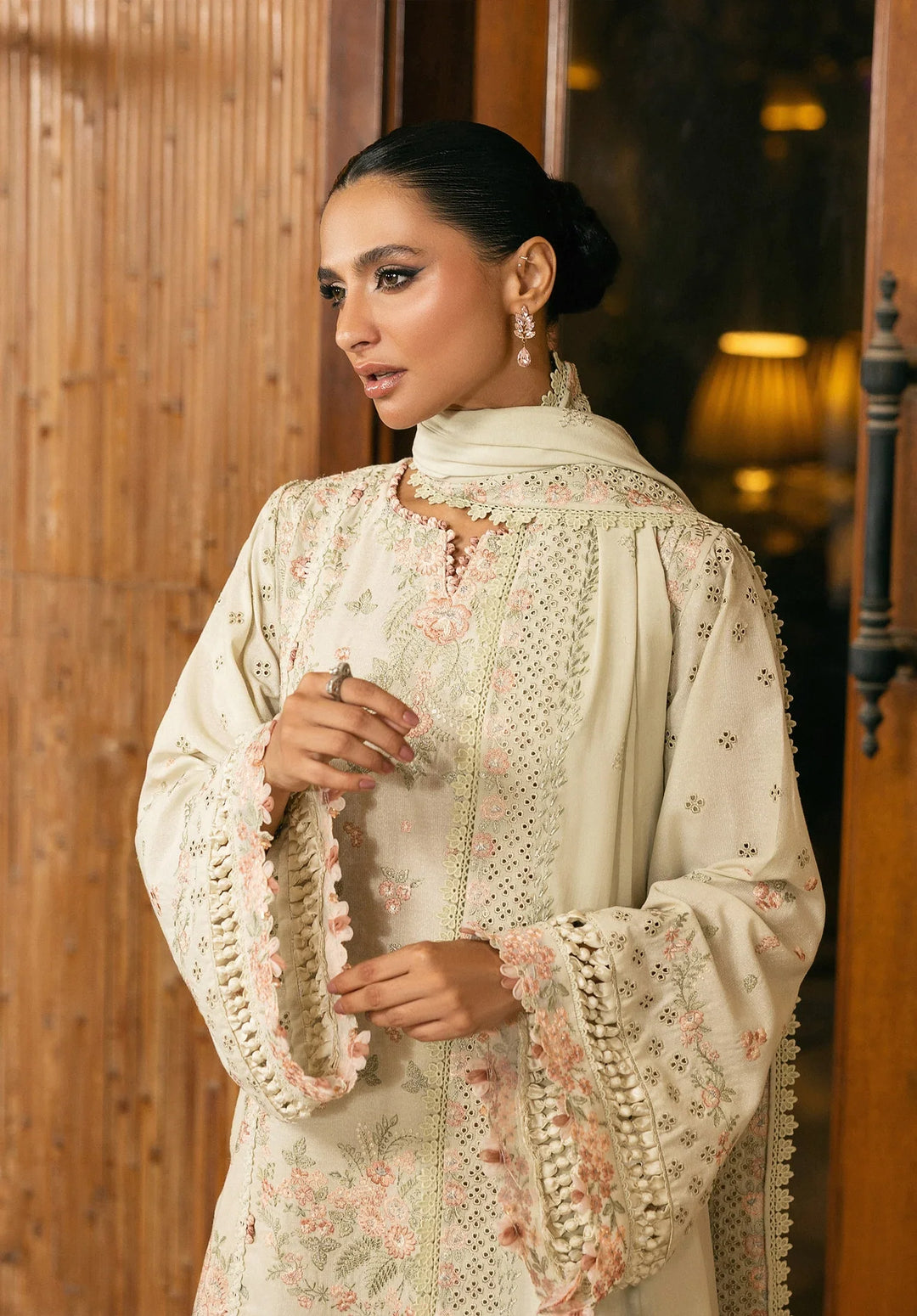 ELAF- Unstitched Luxury Karandi 3 Piece-  EWK-5A PEARLOSA