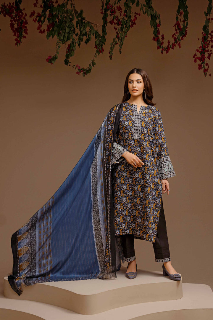 Nishat linen- 3 Piece - Printed Embroidered Suit - 42303131-R