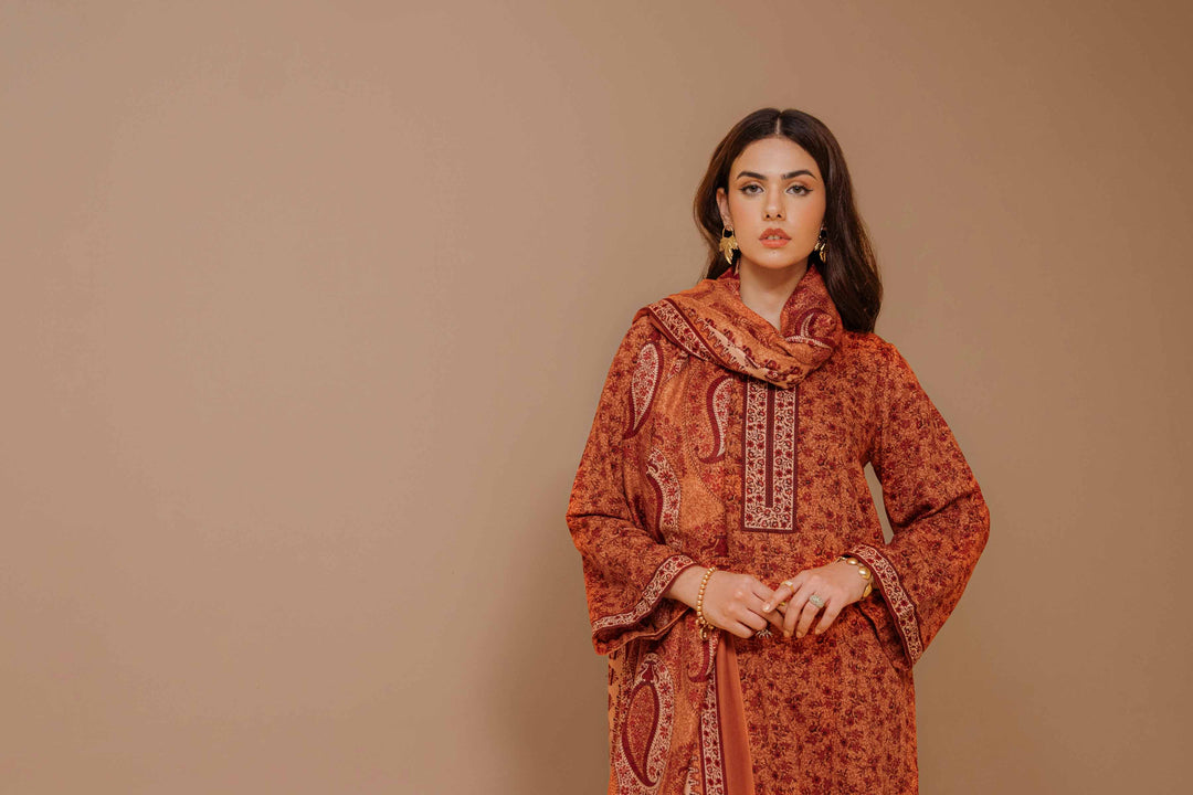 Nishat Linen- 3 Piece - Printed Suit - 42303136-R