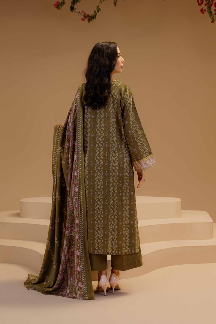 Nishat Linen- 3 Piece - Printed Embroidered Suit - 42303138-R