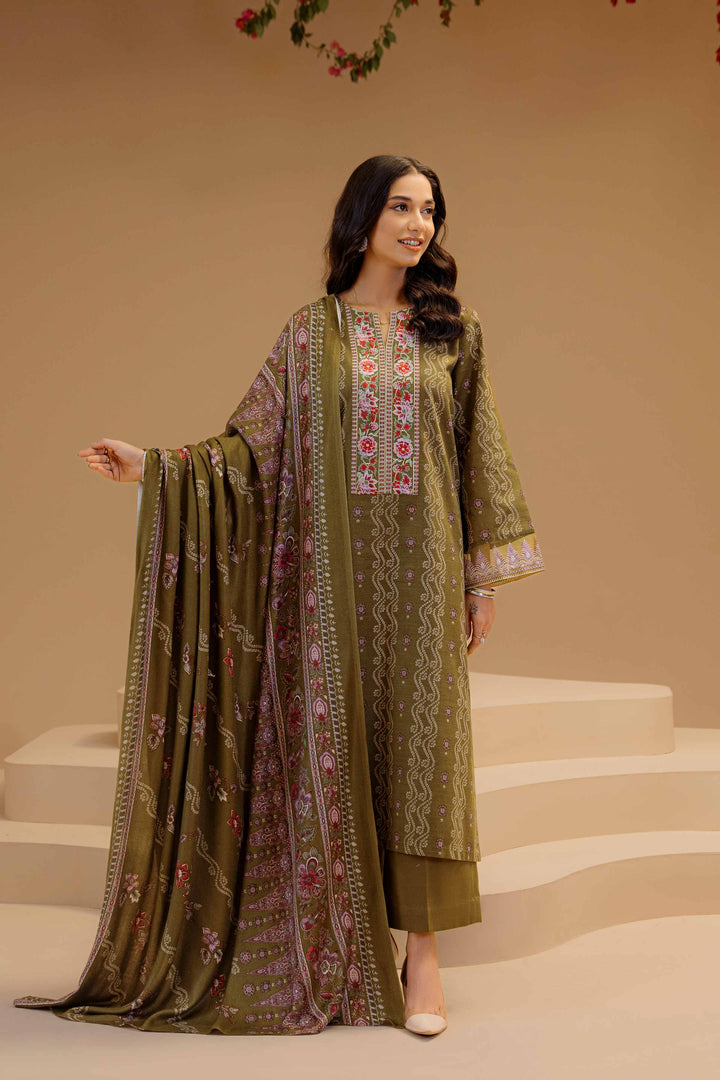 Nishat Linen- 3 Piece - Printed Embroidered Suit - 42303138-R