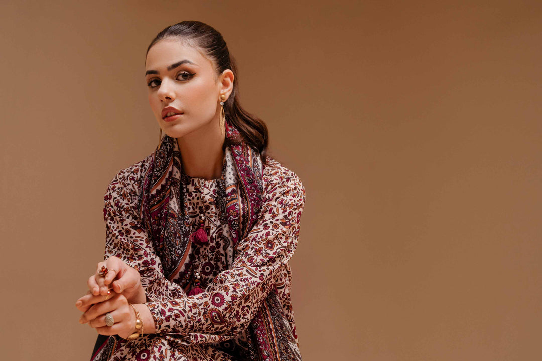 Nishat Linen- 3 Piece - Printed Suit - 42303148-R
