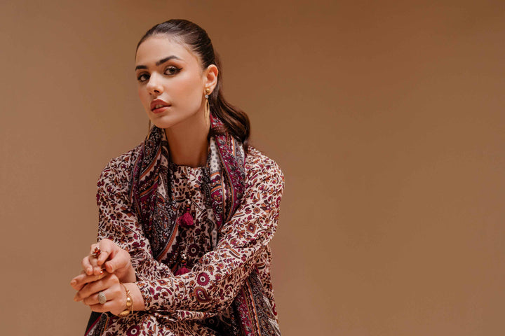 Nishat Linen- 3 Piece - Printed Suit - 42303148-R