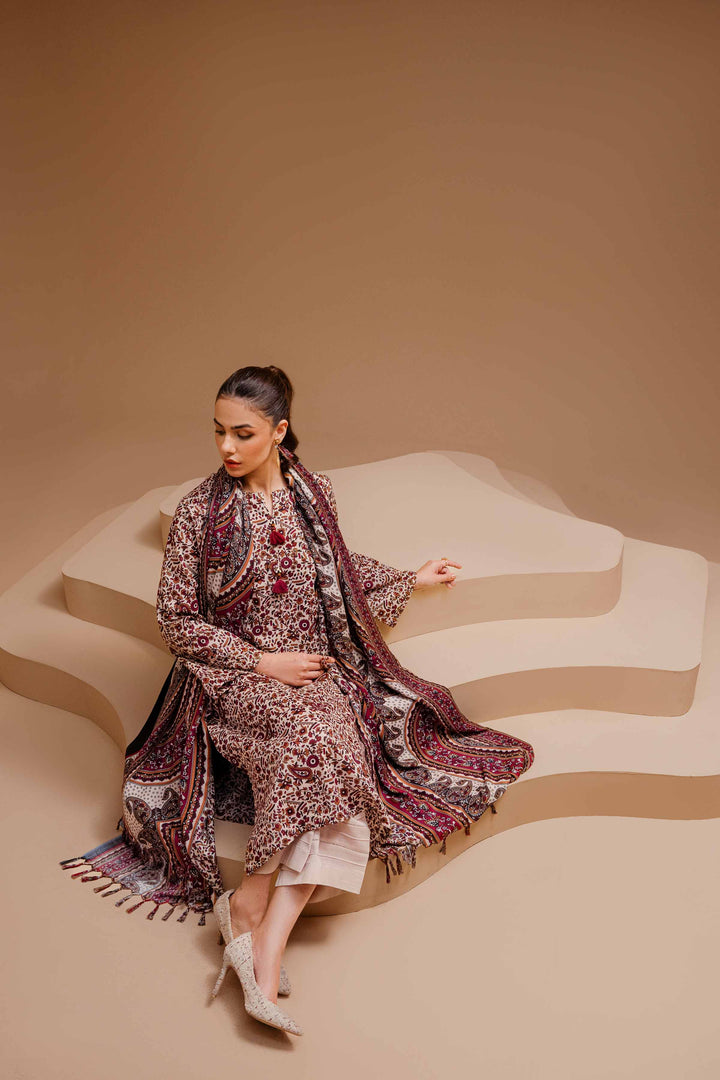 Nishat Linen- 3 Piece - Printed Suit - 42303148-R