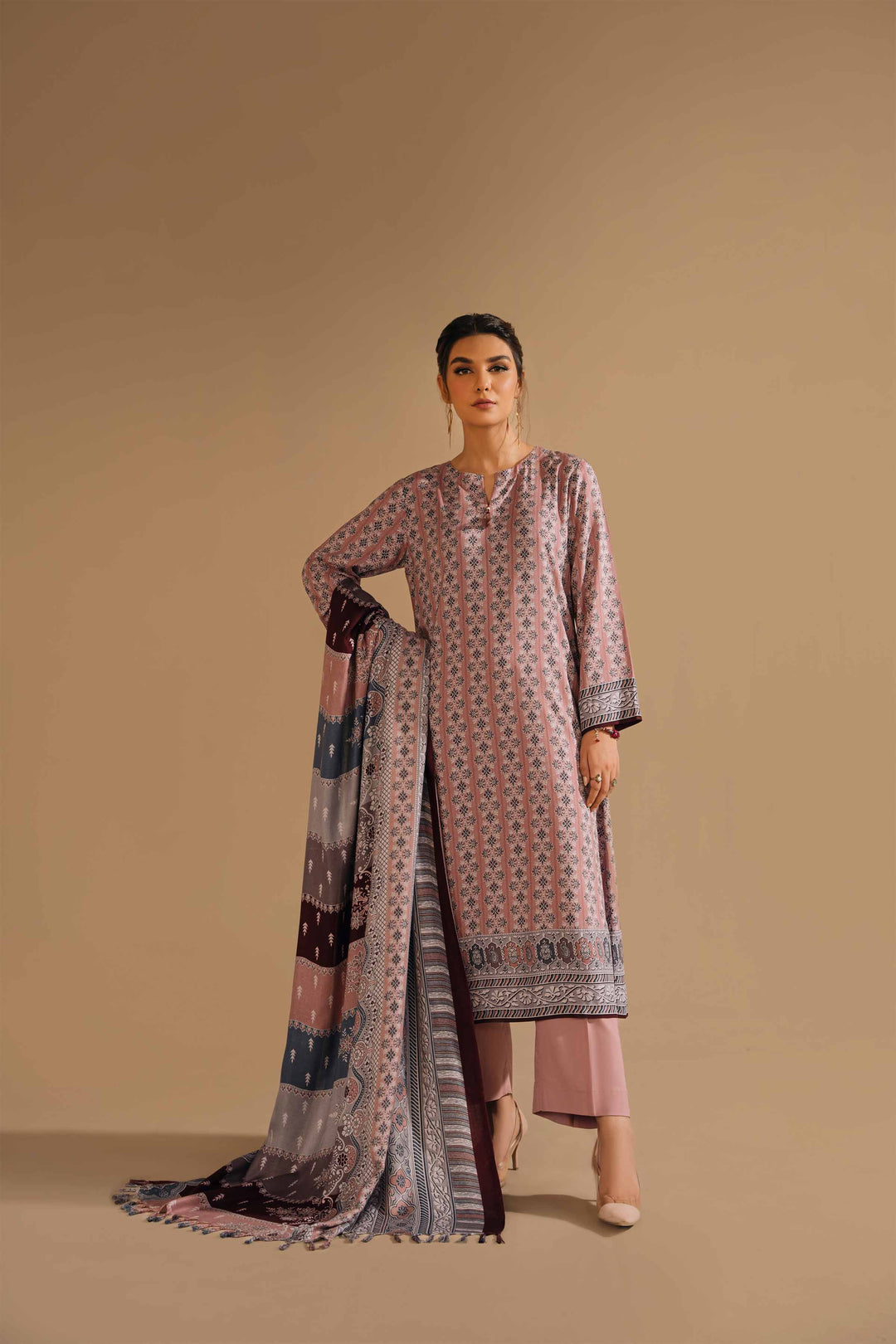 Nishat Linen- 3 Piece - Printed Suit - 42303169-R