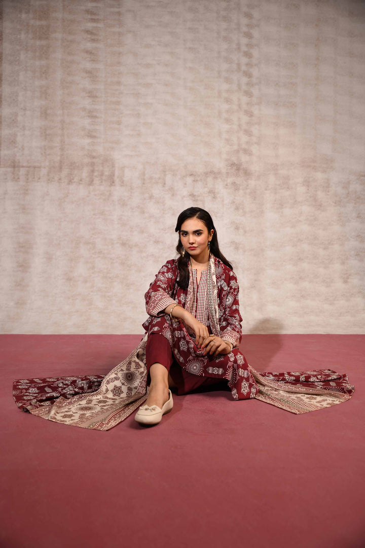 Nishat Linen- 3 Piece - Printed Suit - 42303187-R