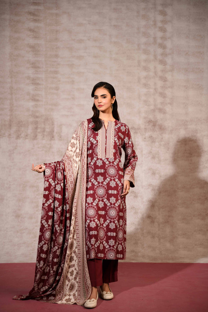 Nishat Linen- 3 Piece - Printed Suit - 42303187-R