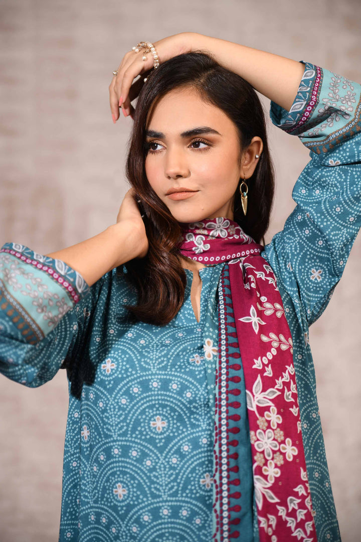 Nishat Linen- 3 Piece - Printed Suit - 42303188-R