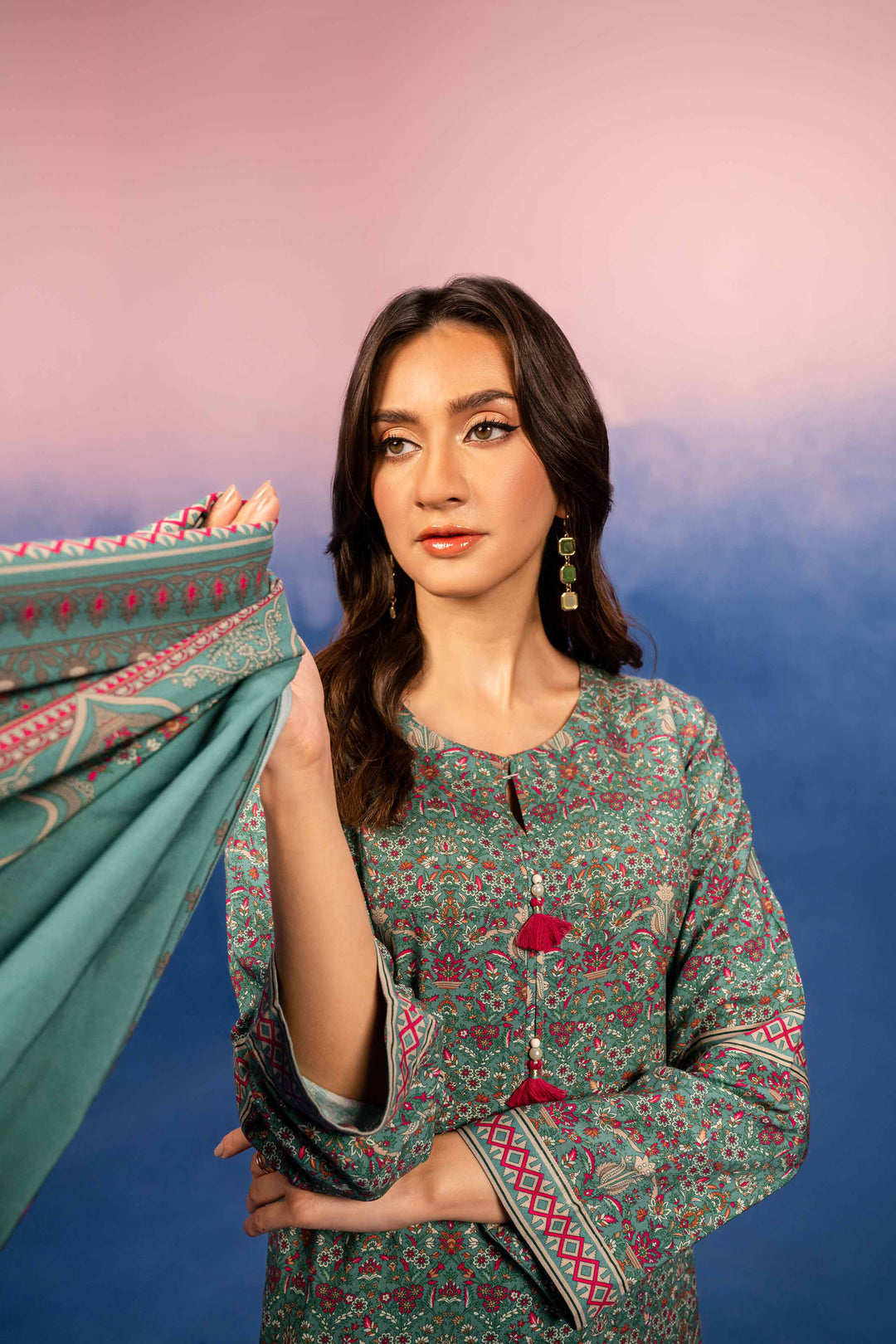 Nishat Linen- 3 Piece - Printed Suit - 42303205-R