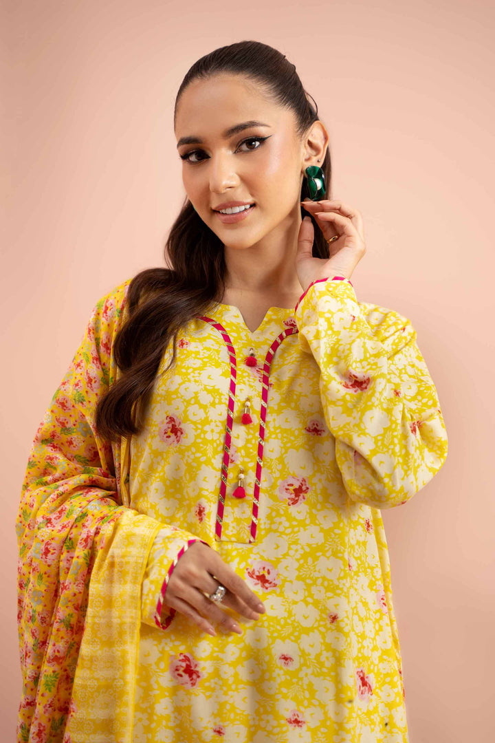 Nishat Linen- 3 Piece - Printed Suit - Linen