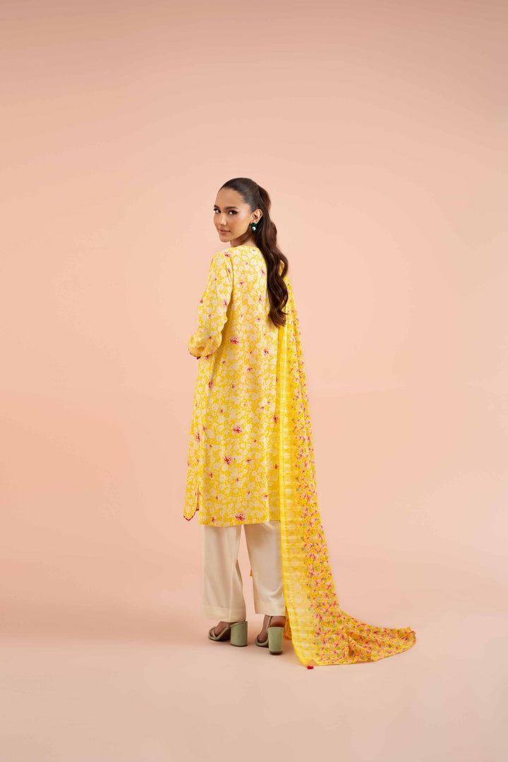 Nishat Linen- 3 Piece - Printed Suit - Linen