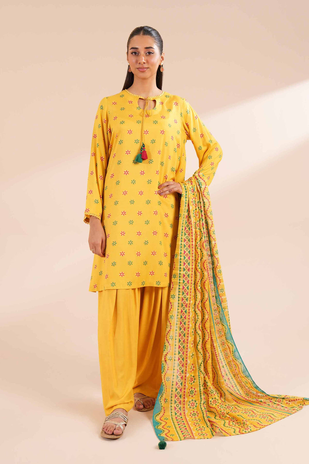 Nishat Linen- 3 Piece - Printed Suit - Linen