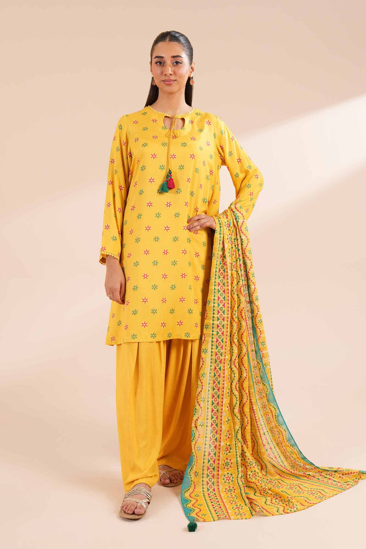 Nishat Linen- 3 Piece - Printed Suit - Linen