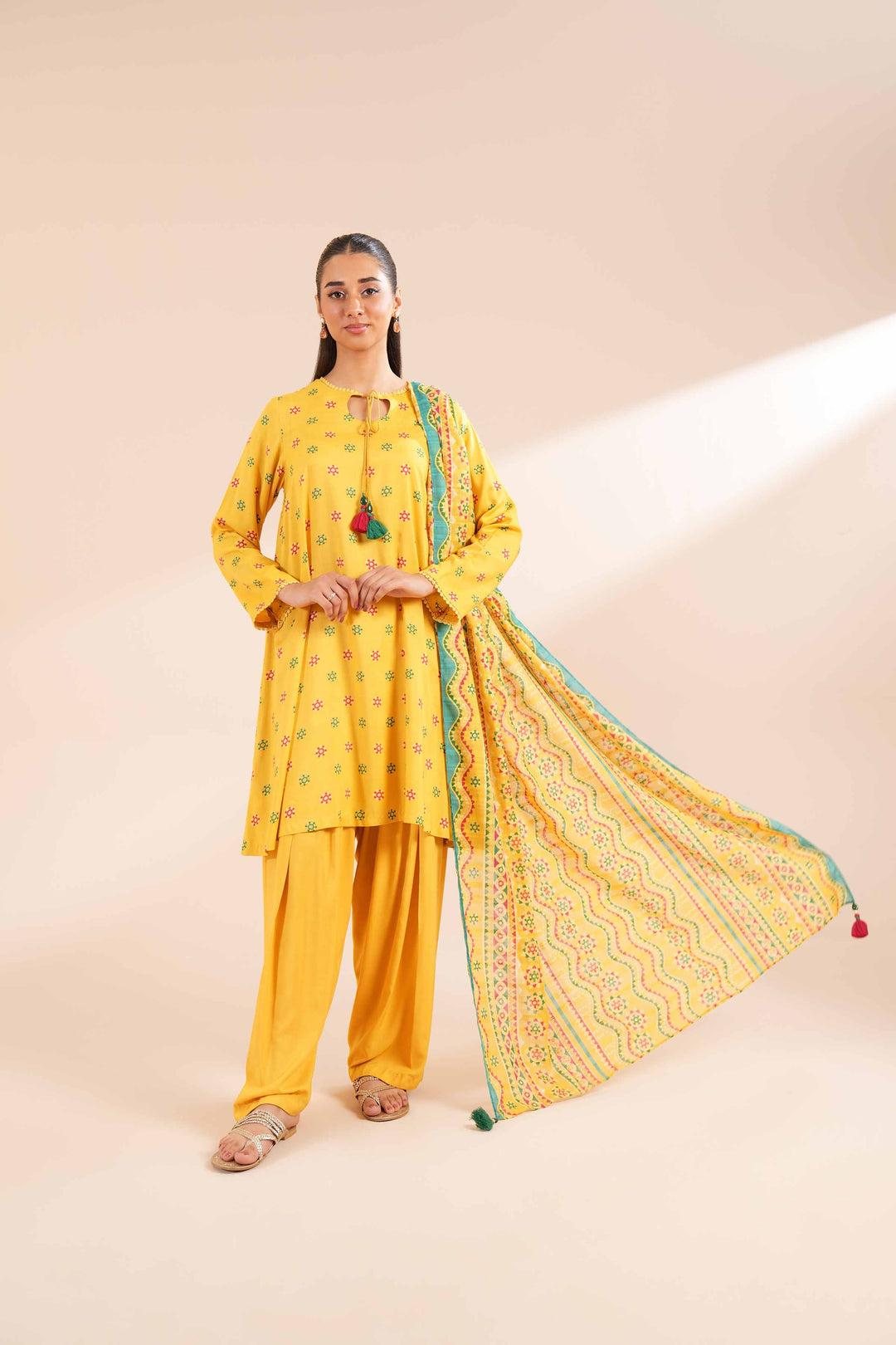 Nishat Linen- 3 Piece - Printed Suit - Linen