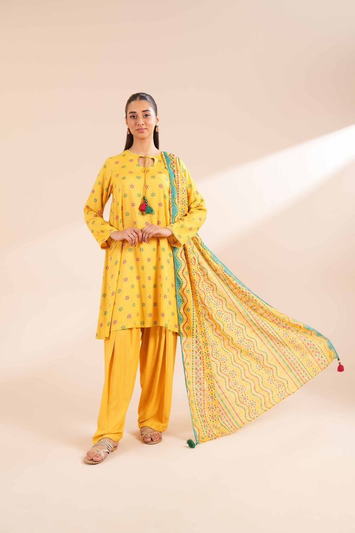 Nishat Linen- 3 Piece - Printed Suit - Linen