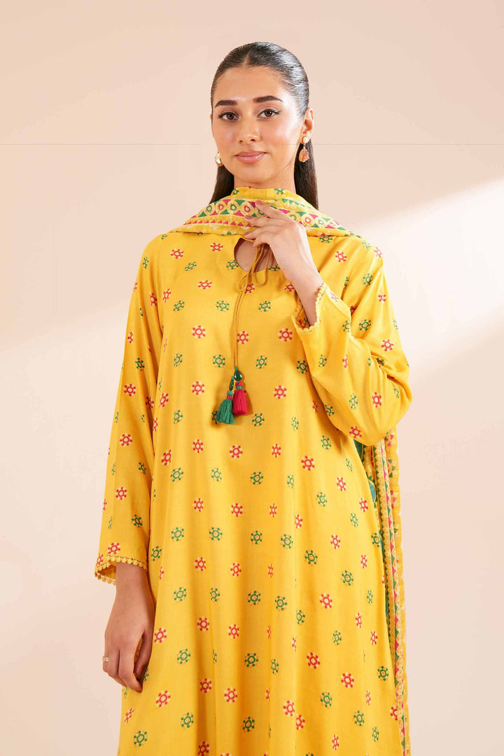 Nishat Linen- 3 Piece - Printed Suit - Linen
