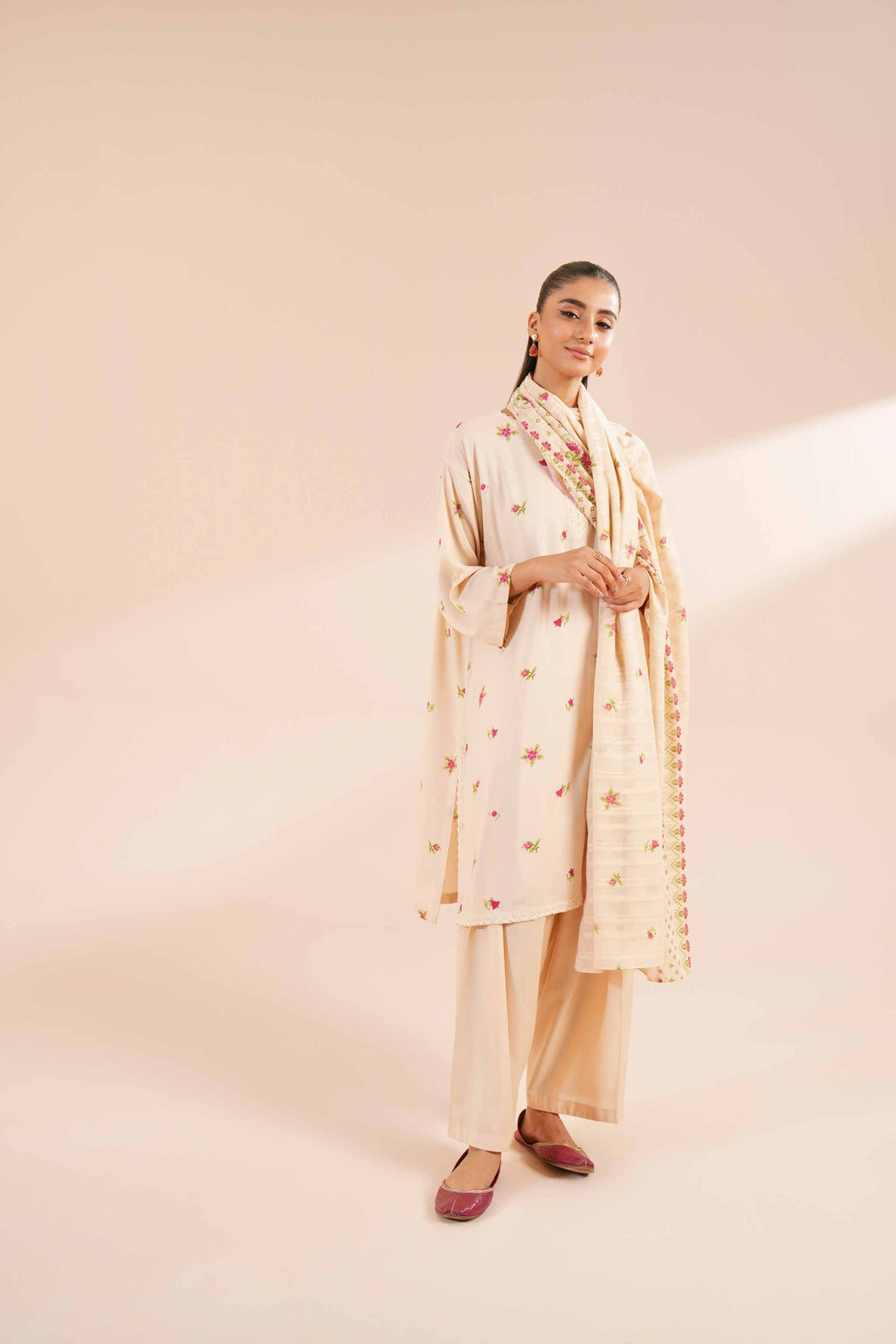 Nishat Linen- 3 Piece - Printed Suit - Linen