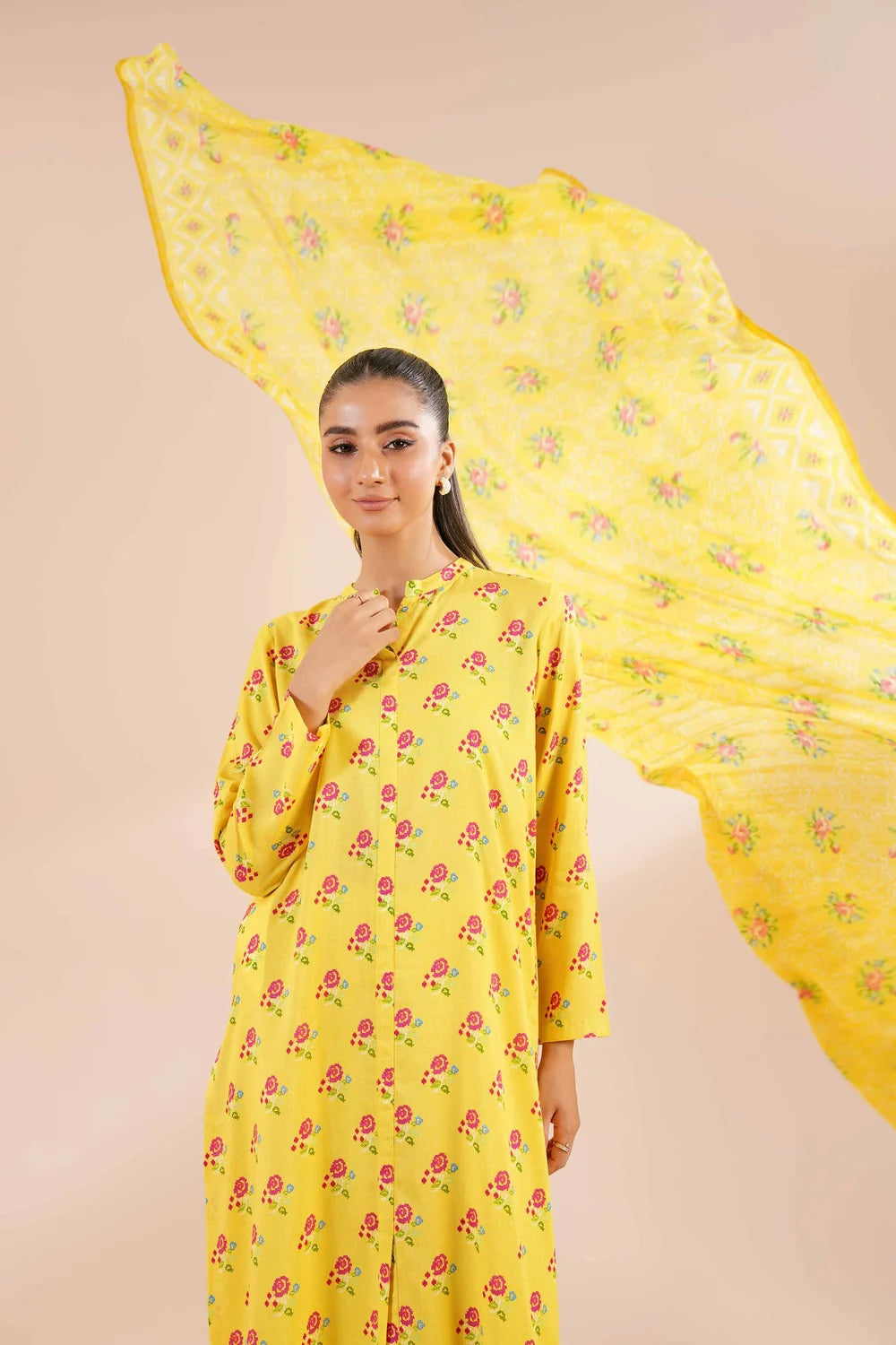 Nishat Linen- 3 Piece - Printed Suit - Linen