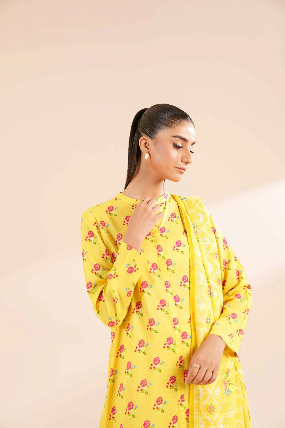 Nishat Linen- 3 Piece - Printed Suit - Linen
