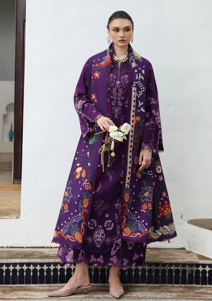 Qalamkar - Qline Luxury Linen Collection - Iris - Unstitched