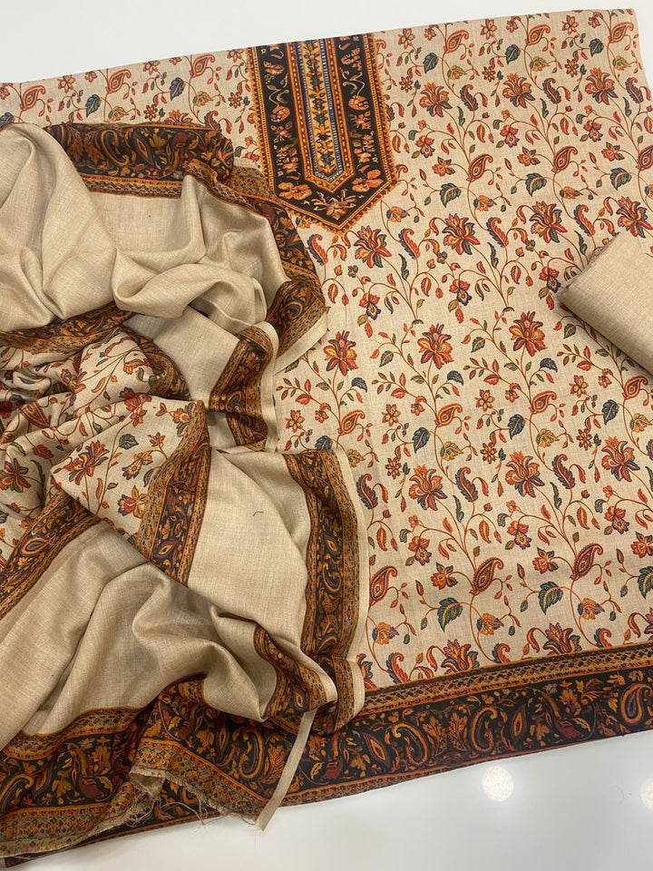 Indian Pashmina Printed- 3 Piece- Unstitched Collection'26