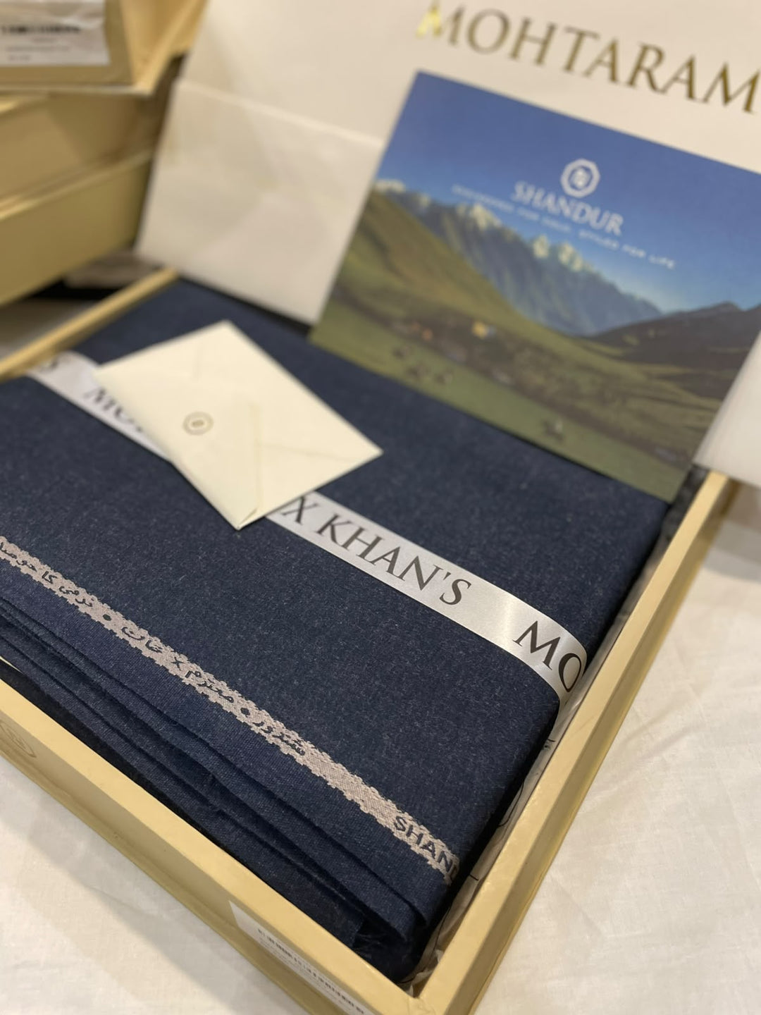 Mohtaram x Khan's SHANDUR - Graphite Blue