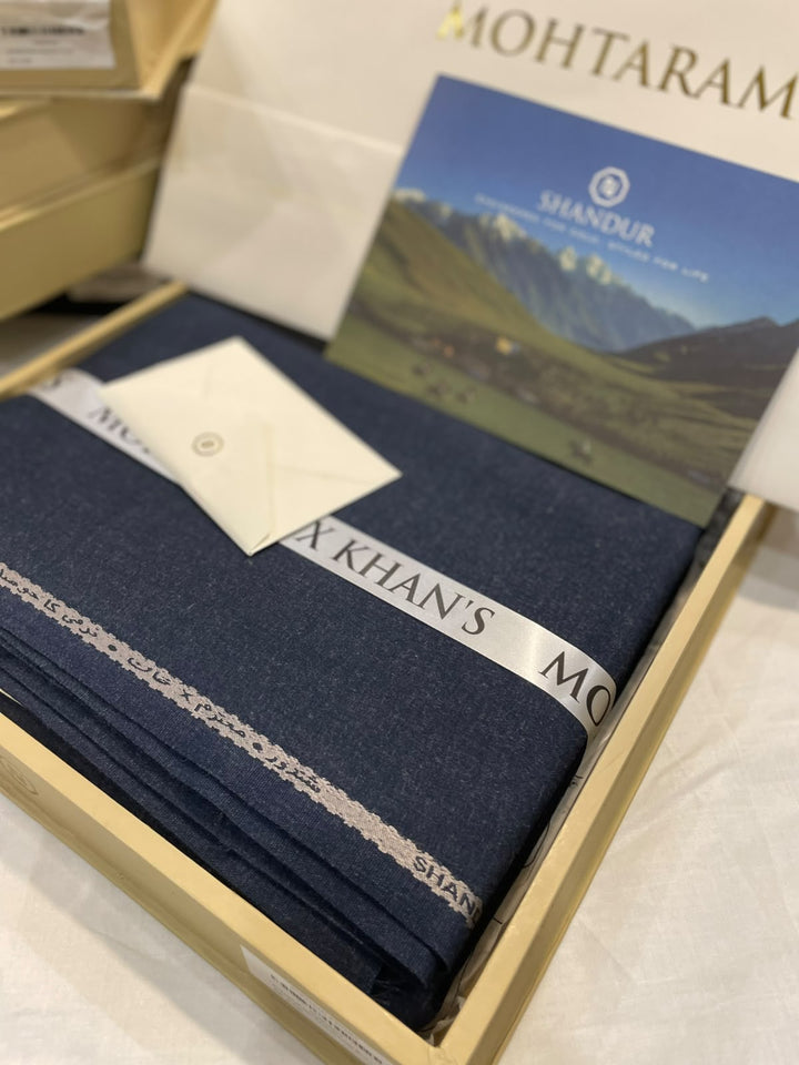 Mohtaram x Khan's SHANDUR - Graphite Blue