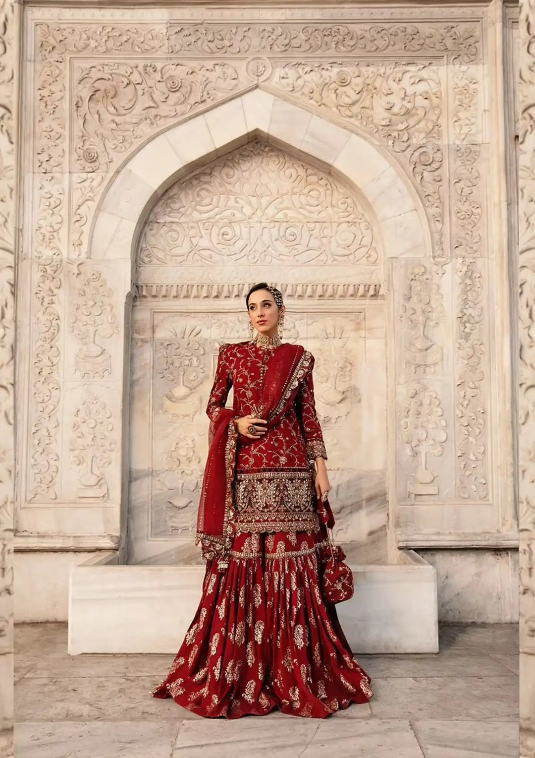 Maria B- Sateen- Embroidered Cotton Satin Unstitched 3Pc Suit