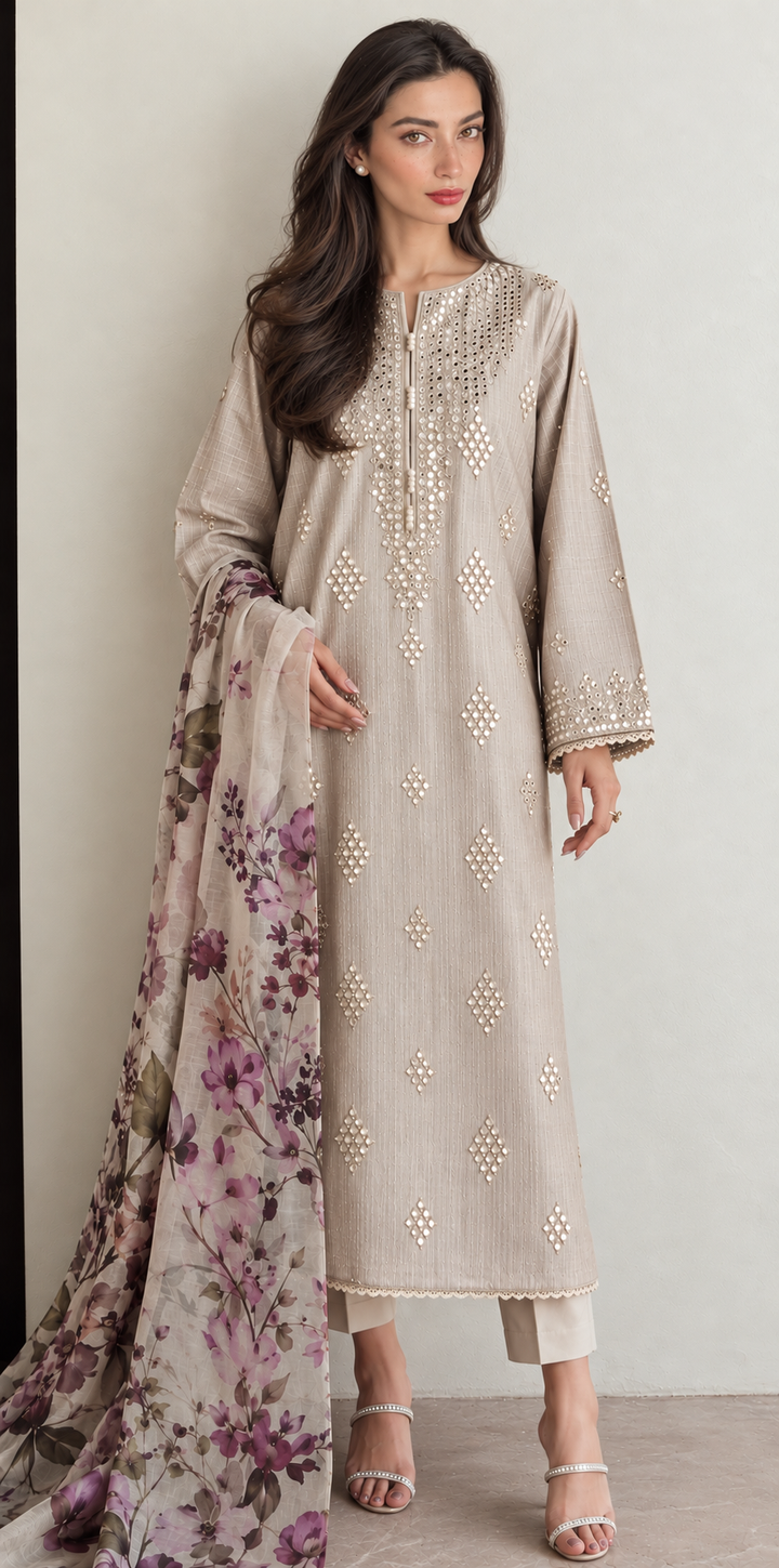 Limelight- 3 Piece Summer Unstitched Embroidered Lawn