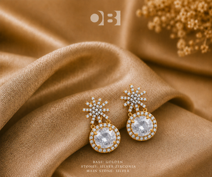 Celestial Emerald Drop Earrings- Available in 3 colors
