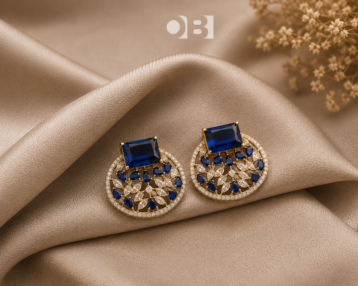 Sapphire Royale Stud Earrings