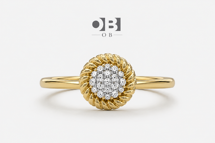 Golden Blossom  Ring