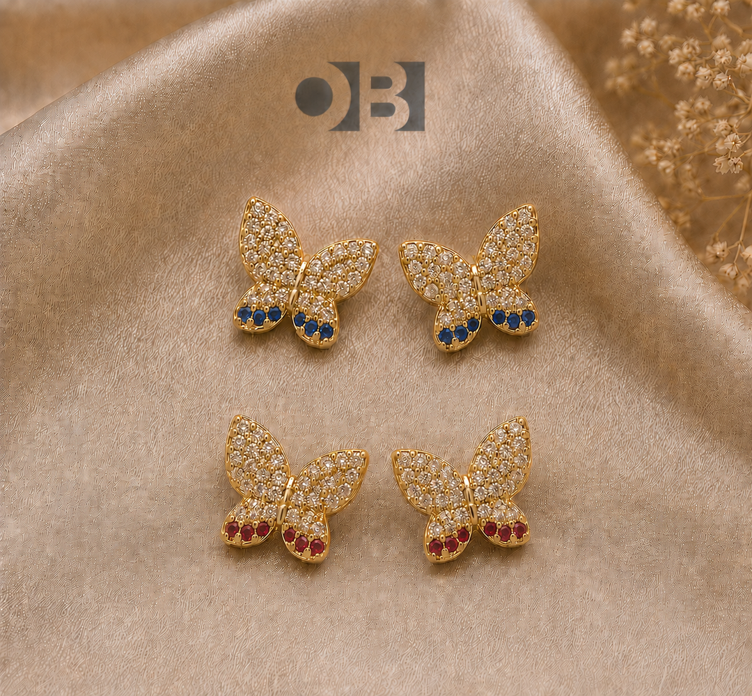 Celeste Butterfly Stud Earrings
