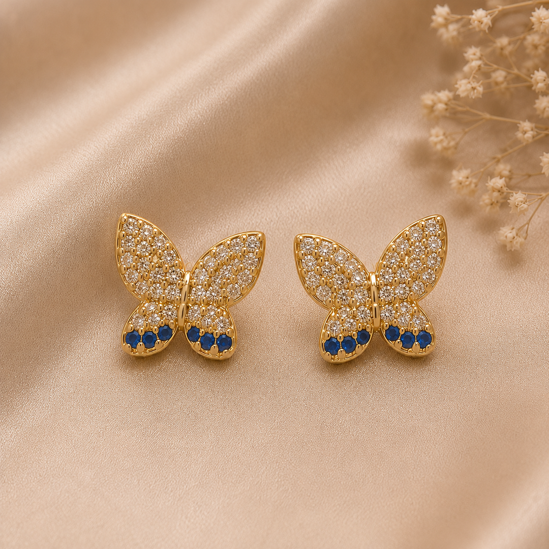 Celeste Butterfly Stud Earrings
