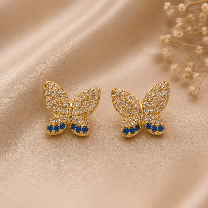 Celeste Butterfly Stud Earrings