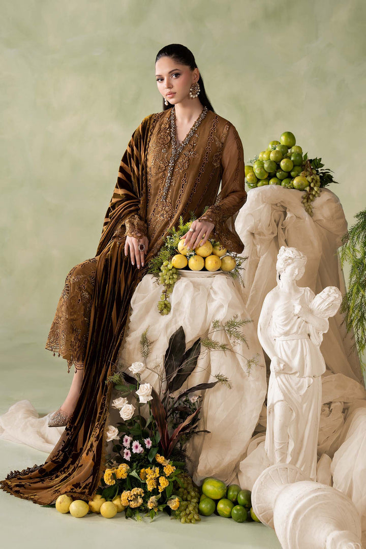 MARIA-B- 3 Piece Embroidered Chiffon Suit