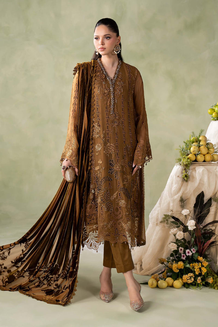 MARIA-B- 3 Piece Embroidered Chiffon Suit