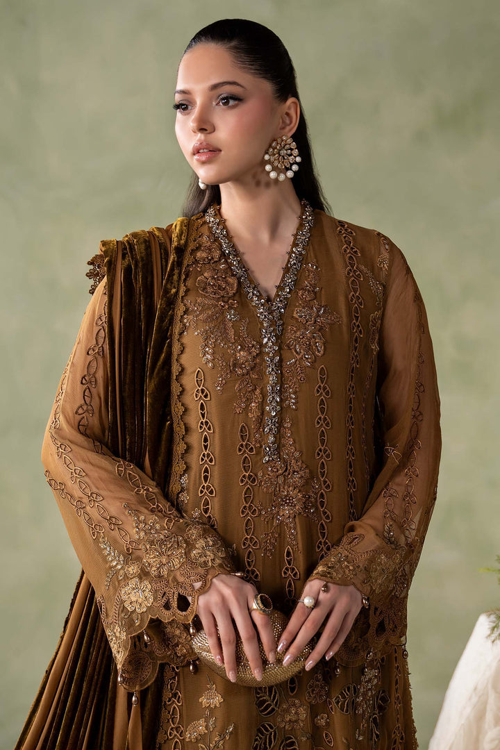 MARIA-B- 3 Piece Embroidered Chiffon Suit