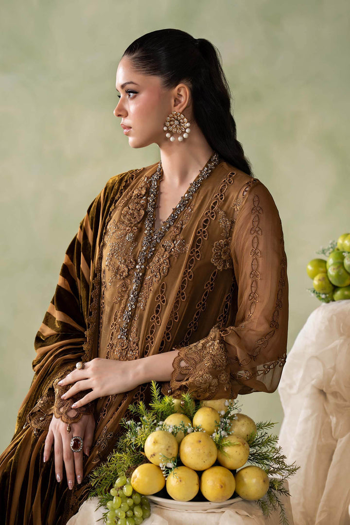MARIA-B- 3 Piece Embroidered Chiffon Suit