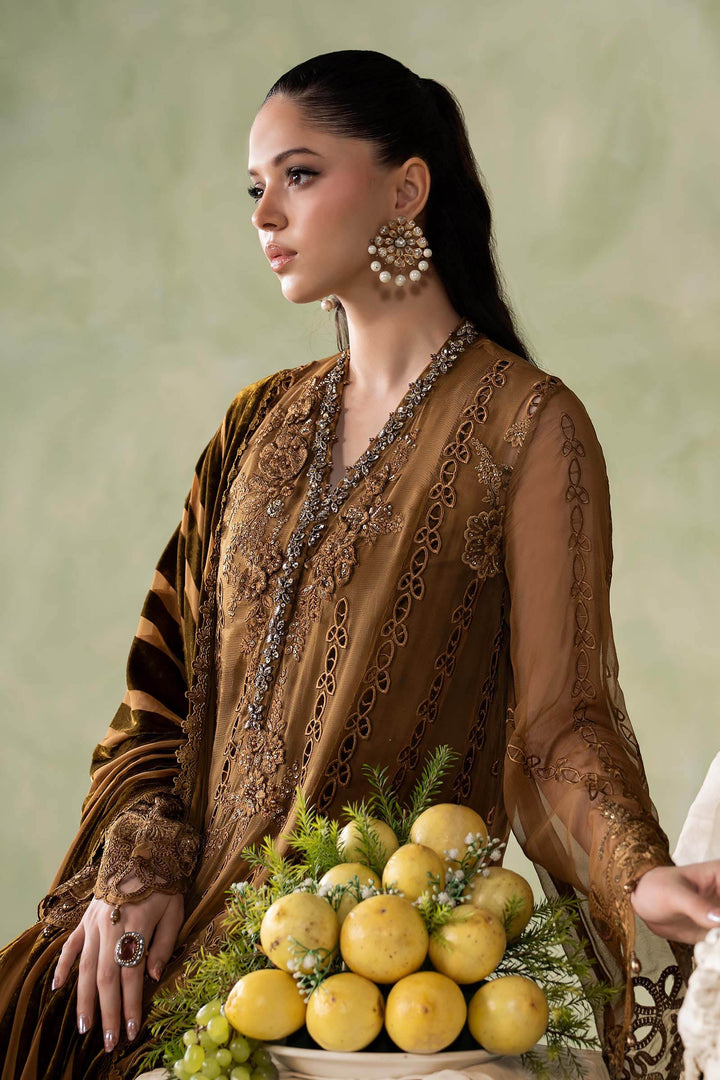 MARIA-B- 3 Piece Embroidered Chiffon Suit